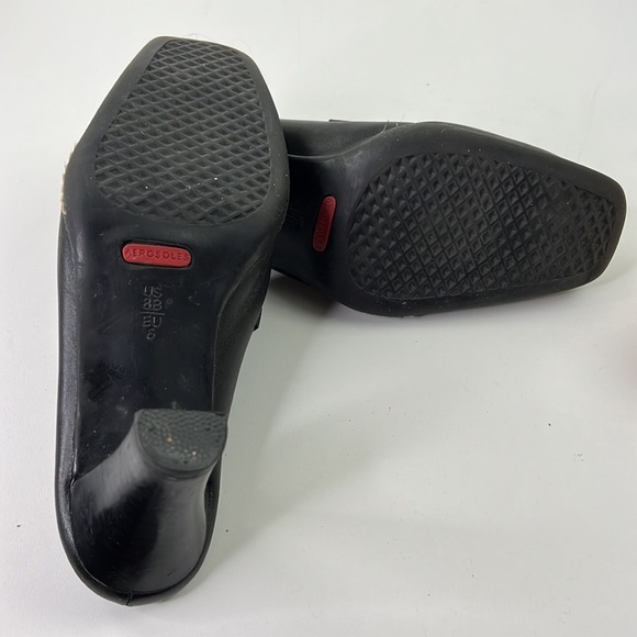 Aerosoles Black Leather Mules - Picture 5 of 8